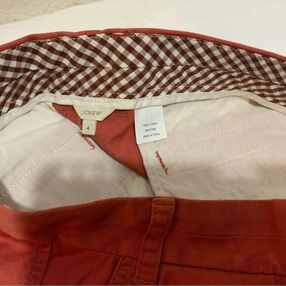 J.Crew Retail - Minnow Chino Shorts, Khaki Red, Women's, Critter Shorts, Size 4 - Picture 6 of 6